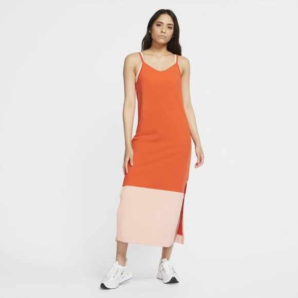 Nike | Dresses | Team Orange Nike Midi 